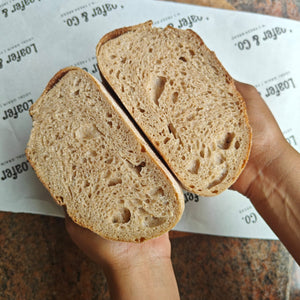 50-50 Sourdough (With Black Wheat and Whole Wheat flour from Threeone Farms)